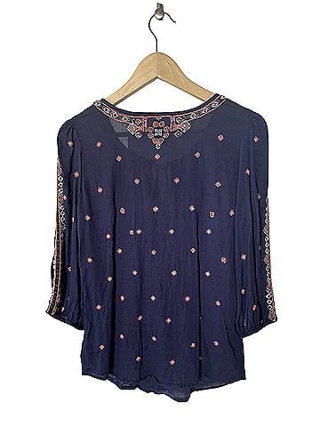 Vanessa Virginia boho 3/4 Sleeve Blouse (view 2)