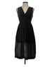ETRO 100% Silk 56% Acetate 44% Viscose Black Cocktail Dress Size 4 - photo 1