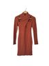 Astr Solid Orange Cocktail Dress Size S - photo 1