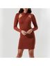Astr Solid Orange Cocktail Dress Size S - photo 15