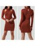 Astr Solid Orange Cocktail Dress Size S - photo 6