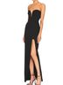 Nicholas Solid Black Cocktail Dress Size 2 - photo 1