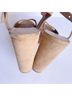 Stuart Weitzman 100% Suede Solid Tan Heels Size 8 1/2 - photo 4