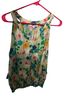 Rose + Olive Floral Multi Color Sleeveless Top Size M - photo 1