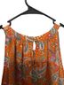 Rose + Olive Floral Orange Sleeveless Top Size M - photo 2