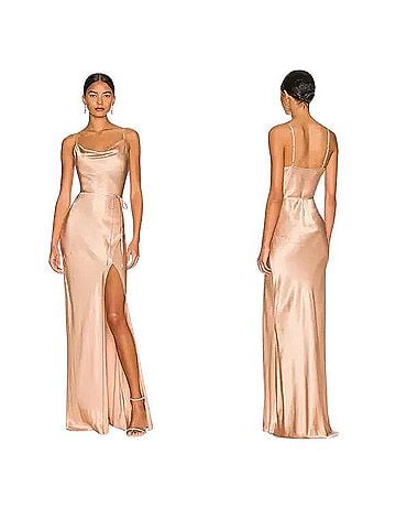 Shona Joy La Lune Bias Cowl Maxi Dress Cocktail Dress (view 1)