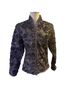Samuel Dong Floral Silver Gray Blazer Size M - photo 1