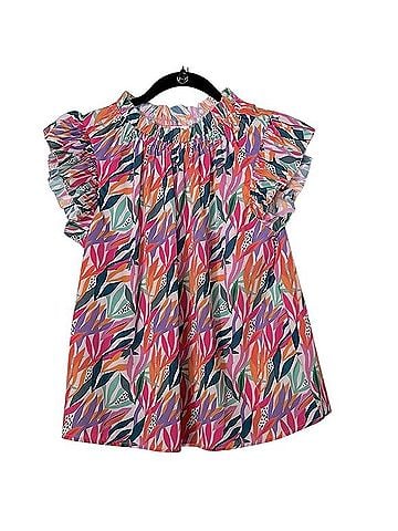 THML Ruffle Sleeve Top Sleeveless Blouse (view 1)