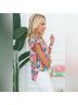 THML 100% Polyester Print Pink Orange Sleeveless Blouse Size S - photo 6