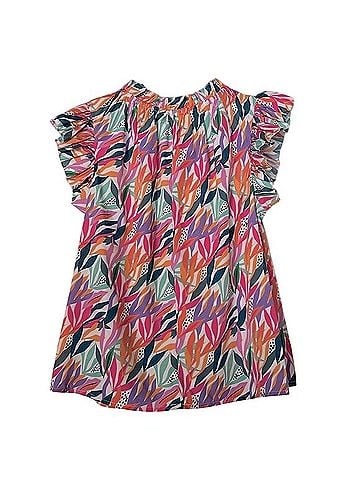 THML Ruffle Sleeve Top Sleeveless Blouse (view 2)