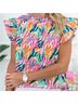 THML 100% Polyester Print Pink Orange Sleeveless Blouse Size S - photo 4