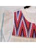 THML 100% Rayon White Pink Sleeveless Blouse Size M - photo 4