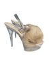 Cape Robbin Burgundy Tan Heels Size 10 - photo 2