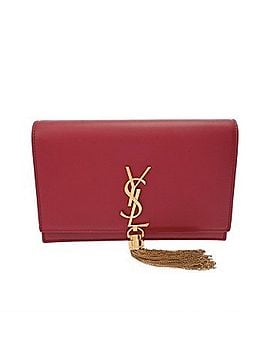 Saint Laurent SAINT LAURENT Saint Laurent Kate Chain Shoulder Fringe Red Women's Leather Bag AB Rank Used Ginzo (view 1)