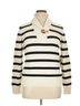 Lauren by Ralph Lauren 100% Cotton Stripes White Black Pullover Sweater Size XL - photo 1