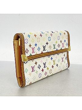 Louis Vuitton Louis Vuitton Tri-fold Long Wallet, Monogram Multicolor, Portefeuille Tresor International, M92659, Blanc, Ladies'. (view 2)