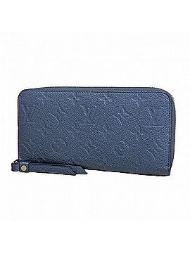 Louis Vuitton Louis Vuitton Monogram Empreinte Zippy Wallet M80958 Metallic Blue Women's Long (view 1)