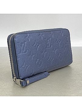 Louis Vuitton Louis Vuitton Monogram Empreinte Zippy Wallet M80958 Metallic Blue Women's Long (view 2)
