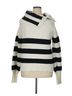 Elie Tahari 100% Cashmere Stripes Black White Pullover Sweater Size XL - photo 1