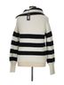 Elie Tahari 100% Cashmere Stripes Black White Pullover Sweater Size XL - photo 2
