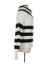 Elie Tahari 100% Cashmere Stripes Black White Pullover Sweater Size XL - photo 3