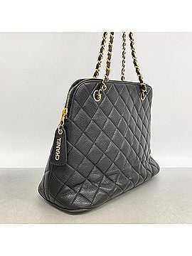 Chanel Chanel Matelassé Shoulder Bag, Caviar Leather, Black, Women's (view 2)