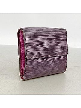 Louis Vuitton Louis Vuitton Tri-fold Wallet Epi Portefeuille Elise M6363K Cassis Ladies (view 2)