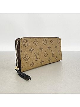 Louis Vuitton Louis Vuitton Monogram Reverse Portefeuille Clemence Long Wallet M82336 Brown Women's (view 2)