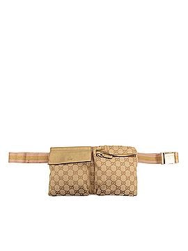 Gucci GG Canvas Web Double Pocket Belt Bag (view 1)