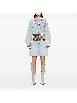 Gucci GG Canvas Web Double Pocket Belt Bag (view 2)