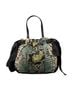 Prada 100% Nylon Black Tessuto Python Print Bow Satchel One size - photo 1