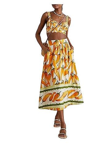 FARM Rio Peppers Print Casual Skirt (view 1)