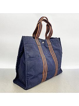Hermès Hermes Fourre-Tout GM Canvas Tote Bag, Navy, Men's &amp; Women's (view 2)