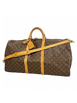 Louis Vuitton Louis Vuitton Bags - Boston Monogram Keepall Bandoulière 60 M41412 Brown Men's &amp; Women's (view 1)