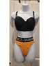 MULTIPLES Aztec Or Tribal Print Bow Print Color Block Floral Graphic Hearts Leopard Print Solid Tropical Gold Orange Yellow Two Piece Swimsuit One size - photo 8
