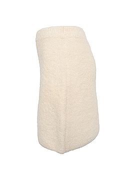 BA&SH Ba&amp;Sh Fur-Accent Mini Skirt in Cream Alpaca Wool (view 2)