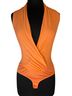 Bebe Solid Orange Sleeveless Silk Top Size S - photo 1