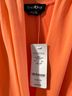 Bebe Solid Orange Sleeveless Silk Top Size S - photo 3