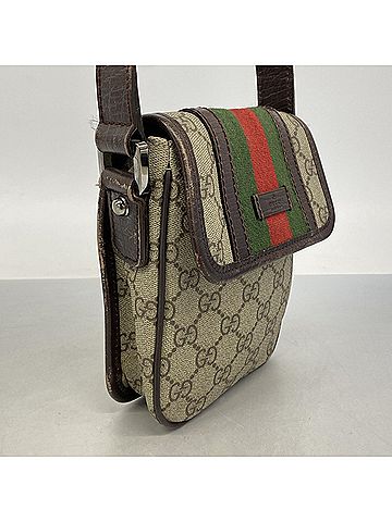 Gucci Gucci GG Supreme Shoulder Bag 147668 Beige Brown (view 2)
