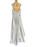 Mac Duggal 100% Polyester 100% Acetate Silver Cocktail Dress Size 16 - photo 2