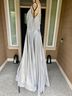 Mac Duggal 100% Polyester 100% Acetate Silver Cocktail Dress Size 16 - photo 6