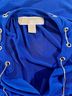 MICHAEL Michael Kors Solid Blue Casual Dress Size M - photo 3