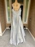 Mac Duggal 100% Polyester 100% Acetate Silver Cocktail Dress Size 16 - photo 5