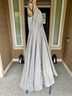 Mac Duggal 100% Polyester 100% Acetate Silver Cocktail Dress Size 16 - photo 7
