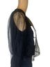 Ivy Park Solid Black Short Sleeve Blouse Size S - photo 4