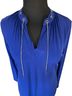 MICHAEL Michael Kors Solid Blue Casual Dress Size M - photo 4