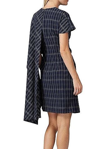 Prabal Gurung Plaid Cape Dress Casual Dress (view 2)