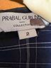 Prabal Gurung Plaid Blue White Casual Dress Size 2 - photo 3