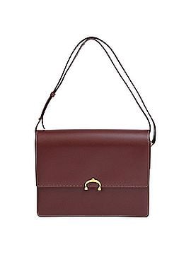 Cartier Cartier Must de Cartier Flap Shoulder Bag in Burgundy Leather (view 1)