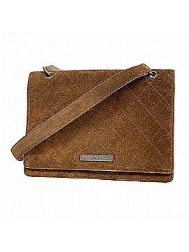 Chanel Chanel Matelassé Suede Shoulder Bag, Dark Brown, Women's (view 1)